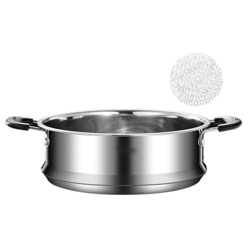 Acero inoxidable Steamer, Vegetable Steamer Pot, Multi-Layer Steam Drawer, Sturdy Even-Heating Design for Daily Home Cooking of Soup, Seafood, Eggs, Buns, Postres