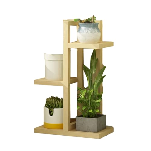Support de plante d'angle d'intérieur 3 niveaux et étagère de rangement