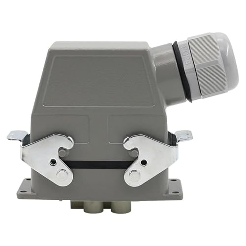 Conector de alta resistencia HDC-HD-4/2 con salida lateral para corriente industrial