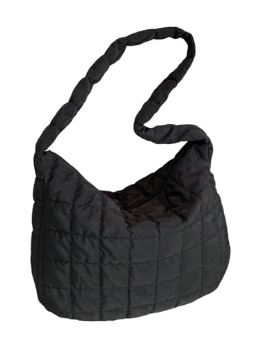 SHENHE Women's Quilted Puffer Tote Shoulder Bag Large Capacity Lightweight Puffy Hobo