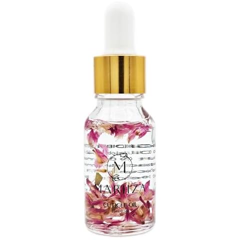 MARIIZA Cuticle Oil - Rose, Lemon, Jasmine, Sakura Scents - Unisex Nail Growth Oil for Men and Women - Nourishing Treatment for Healthy Nails and Cuticles (15ml, Sakura) Cover