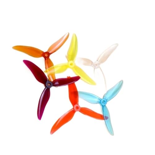 Hélices 3 pales 5,1 pouces en polycarbonate orange pour réparer et stabiliser vos drones 2205