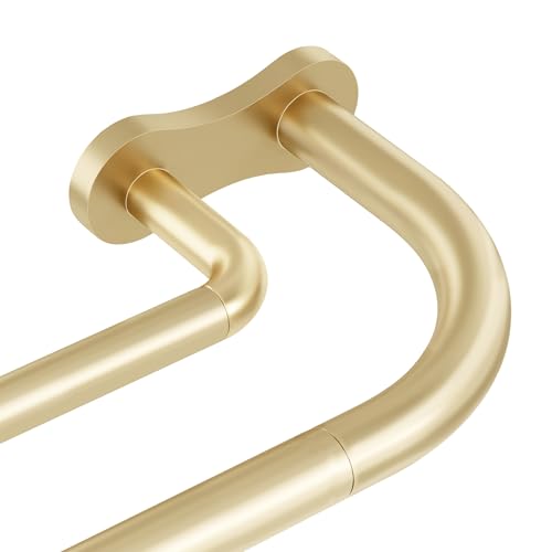 Wolistsa Wrap Around Blackout Double Curtain Rod 34-92 Inch Gold