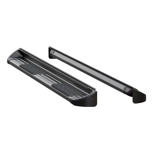 Estribos laterales de acero inoxidable negro Luverne para camioneta miniatura 1