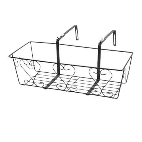 フラワースタンド 植木鉢 花台 アイアン 観葉植物 ハンギングバスケット ガーデニング雑貨 プランター 家庭菜園 壁 ガーデン雑貨 引っ掛け 盆栽スタンド フック付きの鉄製 プランター棚 植物スタンド 植物棚 フェンス フラワースタンド 園芸用品 (52c