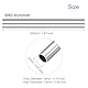 DMiotech 2er Pack (22mm Außendurchmesser x 19mm Innendurchmesser) 6063 Aluminium Rundrohr 200mm Länge Industriemetallrohr für Maschinenrahmenbau DIY-Projekte