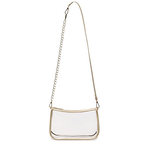 Image of Clear Purse Stadium Approved Bag Transparent Beach Handbag