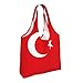 SamLng Flag of Turkey Totes Storage - Reusable Canvas Tote Bag for Women, Perfect for Groceries, Beach, Travel, and Daily Life
