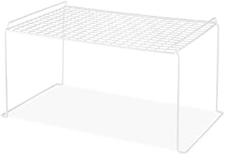 Whitmor White Wire Stacking Shelf Large