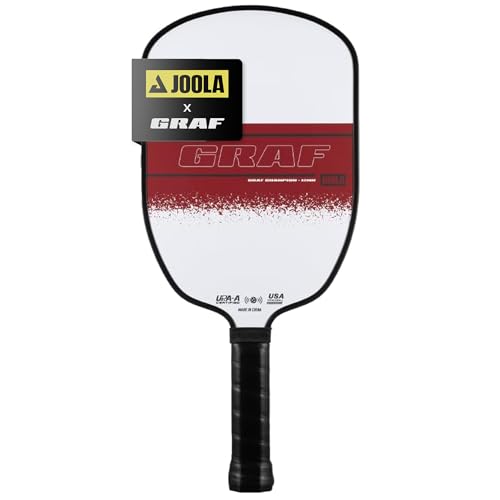 JOOLA GRAF CHAMPION 12mm Pickleball Paddle - Sandblasted Pickleball Racket Surface Increases Spin & Control - Agassi Shape with Extended Sweet Spot - UPA-A Certified - USAP Approved - NFC Chip Enabled - image 1