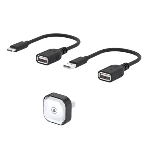 Android Auto y CarPlay Inalámbrico Jnchdghwa con adaptador mini inteligente 2 en 1