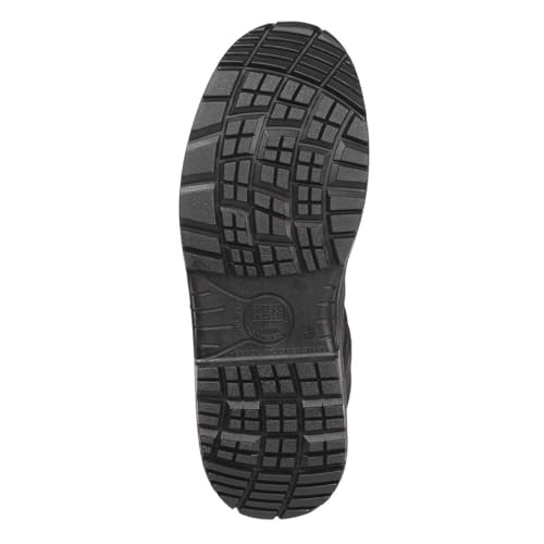 Image of BLACK+DECKER Black Grain Leather Safety Shoes for Men | Single Density | Steel Toe ||Oil, Chemical Resistant, Antislip & Sweat Absorbing | BXWB0101IN