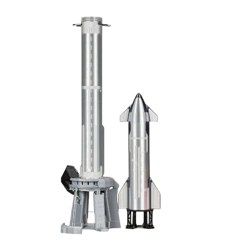 Cybertofu 1:200 NASA Space Ship Rocket Super Heavy Propulsion Rocket Model Out of The Box Version, Metallic