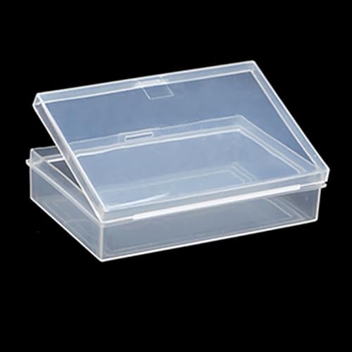 Image of Rectangle Plastic Beads Storage Containers Box (3.62 x 2.44 x 0.87 inch) with Lid, 12 Pack Plastic Clear Storage Containers with Lids for Beads,Earplugs,Pins, Small Items etc.