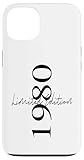 edizione limitata 1980 compleanno 1980 nato nel 1980 vintage custodia per iphone 13