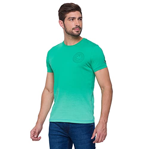 Image of Being Human Ming Green Slim Fit Round Neck Men's T-Shirt Clothing