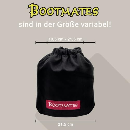 Bootmates Schuh-Überzieher | Gamaschen zum Wandern, Wanderzubehör | Schuh-Stulpen für Garten und Reiten | Arbeitskleidung für Wald, Straßenbau & Handwerk | Galosche kurz | (schwarz)