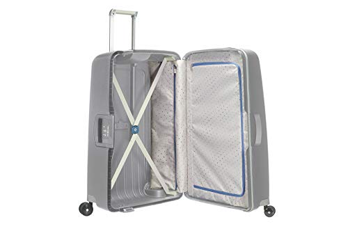 Samsonite S'Cure - Spinner L, Koffer, L 75 cm, 102 L, Silber (Silver)