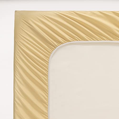 Image of Horbaunal Light Yellow Queen Size Sheet Set - 6 Piece Luxury 1800 Thread Count Bedding Sheets & Pillowcases - 16 Inch Deep Pocket Microfiber Bedding Set - Soft & Wrinkle Bed Sheets