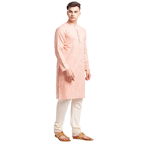Image of Globus Men's Cotton Regular Fit Solid Kurta
