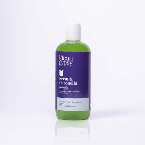 Klean-Gypsy-Neem-Citronella-Dog-and-Cat-Shampoo-Tick-Flea-Repellent-Skin-Soothing-300ml