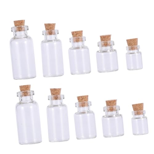 Bottiglia di vetro decorativa: un'adorabile bottiglia di vetro in miniatura, perfetta per bottiglie di profumo, bottiglie di desiderio e così via