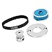 ZAICOLER Rc Belt Drive Gear, RC Belt Drive Gear Low Noise Rubber Belt Drive Transmission Gear Kit RC Gearbox Belt for TT02 Remote Control Car