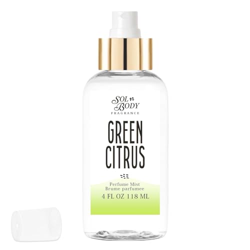 GREEN CITRUS Body & Hair Perfume Mist | Incredibly Uplifting Blend of Bergamot, Grapefruit, Clementine and Lemon Zest with Plant Extracts | Great Gift or Stocking Stuffer