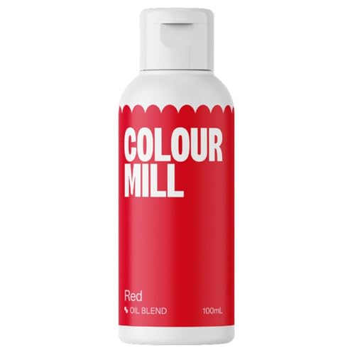 Colour Mill Oil Blend Food Colouring Red - Colorant Alimentaire Liposoluble Base d'Huile - 100 ml