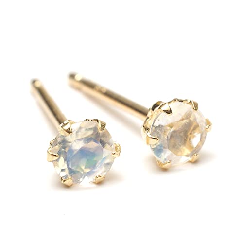 A.UN jewelry ZJhsAX 18 K18YG ӕʍ a 4mm  12 ؚ Vv X^bhsAX ςȂ AM[ fB[X VR made in japan (u[[Xg[)