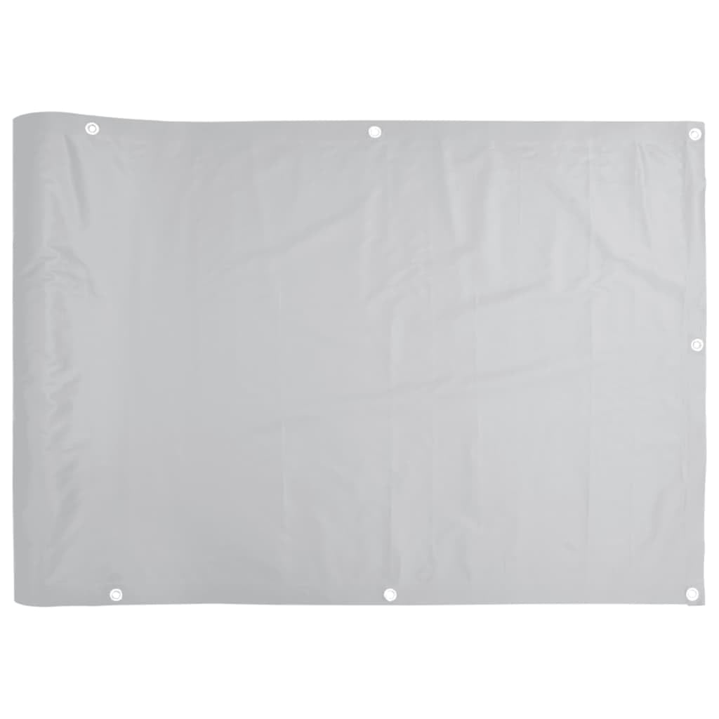 Szary parawan ogrodowy 500 x 90 cm PVC, balkon parawan, zewnętrzny parawan, zewnętrzny parawan balkonowy, zewnętrzny parawan ogrodowy