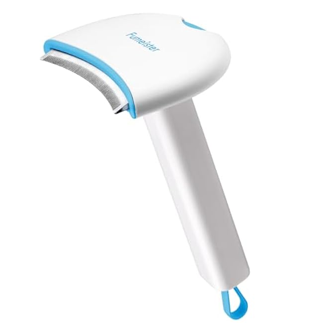 Pet Undercoat Deshedding Tool for Dogs - Wide Curved Undercoat Brush for Effortless Pet Deshedding, Loose Hair Remover for Dogs & Cats (White) (Blue)-KkTCjylr