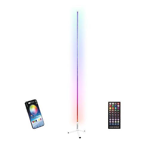 Ibiza MAGIC-COLOR-STICK-1.0BK - Tube lumineux RGB sur pied 1m Noir