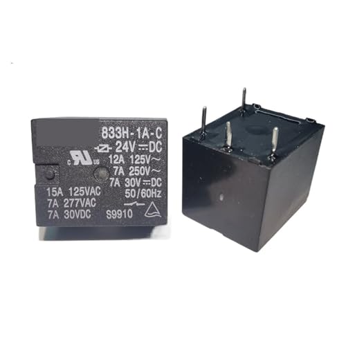 Relais électromagnétique 833H-1A-C 24VDC composant électronique 4 broches