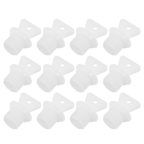 Healvian 12 Tapones Herméticos Para Bolsas De Agua Caliente Sellado Hermético Color Blanco