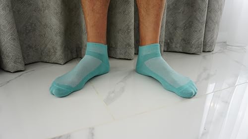 Image of RONDO 3 Pack Thin Ankle Socks - Unisex Ultra Thin Breathable Athletic Socks - Low Cut Running Ankle Socks - Thin Cotton Socks
