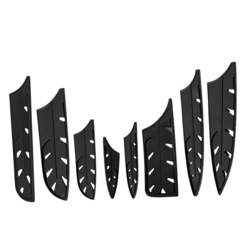 8pcs Kitchen Knives Protective Cover Sleeve Protector Protective Blade Sheaths Chef Knives Cooking Cover Chef Protective Sheaths Cutting Plastic Edge