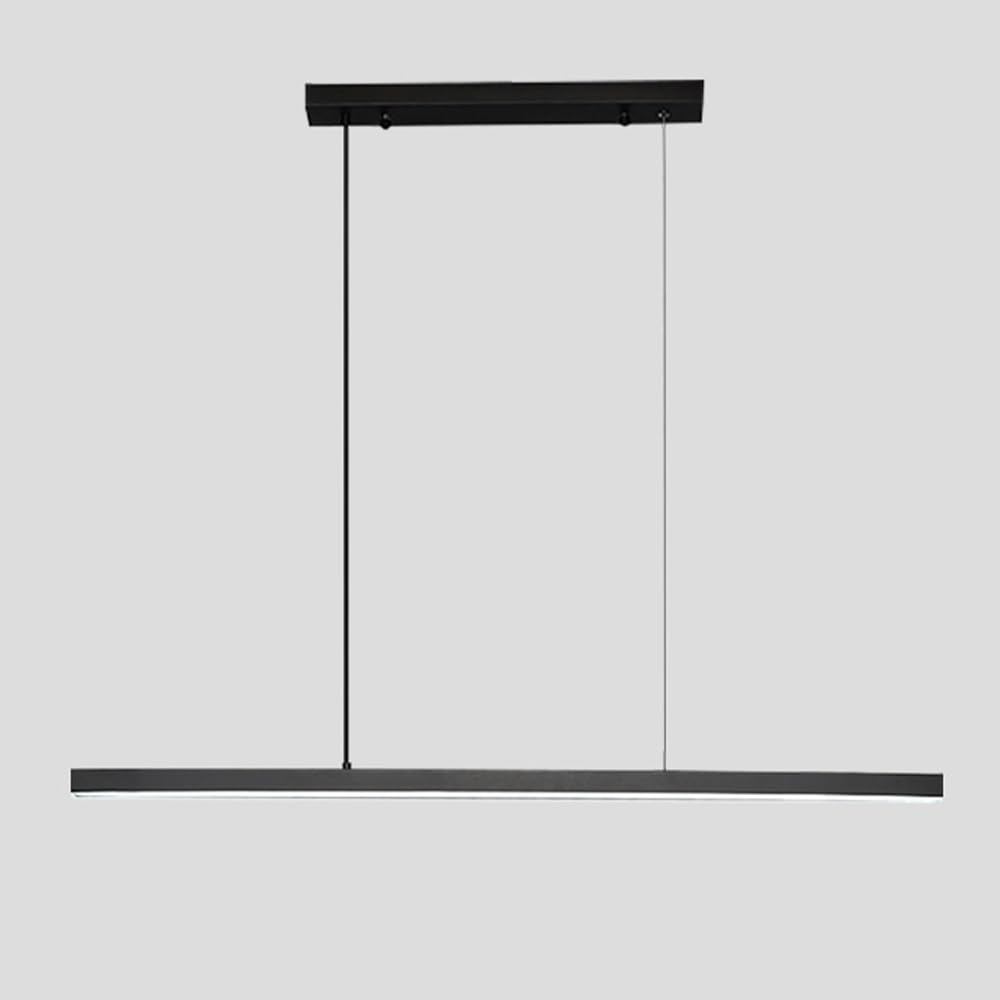 Suspension linéaire en cuivre avec lustre LED 3 couleurs et luminaire laiton sombre 120 cm