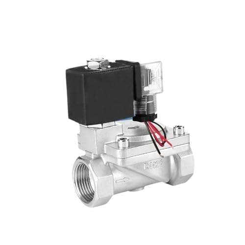 1 Uds. Válvula Solenoide de alta presión de acero inoxidable 304, interruptor de control electrónico de diafragma piloto de bobina impermeable, AC220V DC24V(Royal Blue)