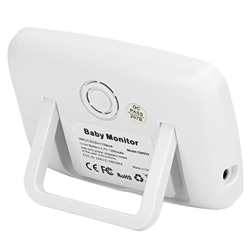 Rosvola Monitor de vídeo para bebê, monitor de segurança para bebê 3 min com acorde de música 3,5 po