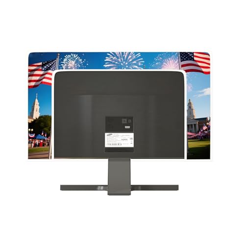 Image of American Flag Waterproof Weatherproof TV Cover 55 Inch Firework Celebrate Election Independence Day Television Accessories for 40 to 42 Inch TV LED LCD OLED Screen Decoration