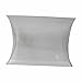 ISKYBOB 50 Pack Clear Plastic Pillow Boxes for Favors, Mini Pillow Gift Boxes for Candy Treats Transparent Packing Box 4x2