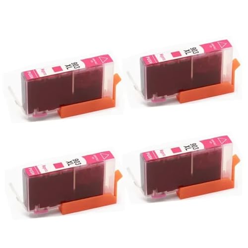 Cartuccia dinchiostro compatibile per 903 907 XL per stampanti Officejet Pro 6970 6950 6960 6966 6968 6974 6975 Stampa a colori4pcs-Magenta