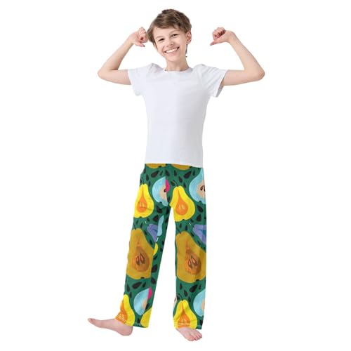 J JOYSAY Colorful Pear Darkgreen Pajamas Pants Soft Long Pajama Bottoms Lounge Sleep Pants Size S-XL3