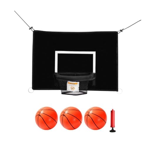 Yiju Basketball Hoop for Trampoline Basketball Training with Net Lightweight Children Waterproof Replacement Basketball Frame Outdoor Sports, Style F