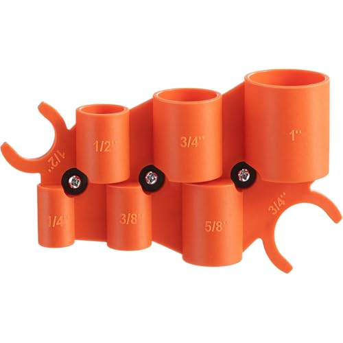 1/4'' à 1'' Outil de mesure de profondeur et de diamètre, outil de suppression des raccords de plomberie pour PVC PPR CPVC PERT Tuyaux en laiton d'aluminium, poussez pour connecter l'installateur & Mesure de l'indicateur