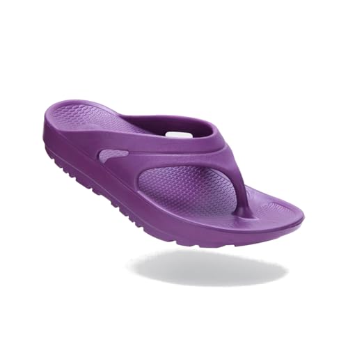 Image of Oka Unisex Sustainable Lightweight USA Made Recovery Flip Flops (Pulse It Out Purple, Size M12)