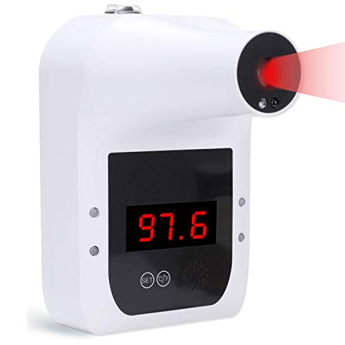 XimBro Wall-Mounted Thermometer with Voice Prompts, Forehead Infrared Thermometer for Adults Non-Contact, Infrared Thermometers with LCD Display Fever Alarm Accurate Instant Reading XimBro Wall-Mounted Thermometer with Voice Prompts, Forehead Infrared Thermometer for Adults Non-Contact, Infrared Thermometers with LCD Display Fever Alarm Accurate Instant Reading