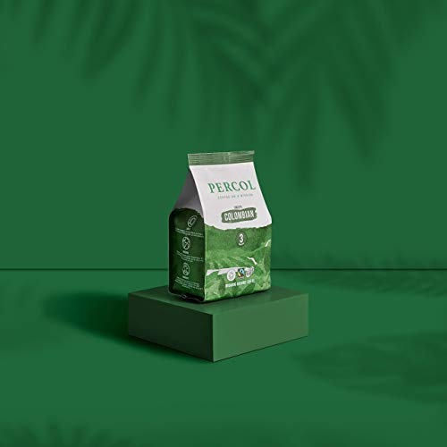 Percol Organic Fairtrade Smooth Colombian Ground Coffee 200g (Pack of 6)