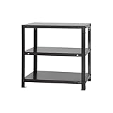 スチールラックのキタジマ スマートラック NSTR-136 幅60×奥行40×高さ60cm 3段 ブラック 40kg/段